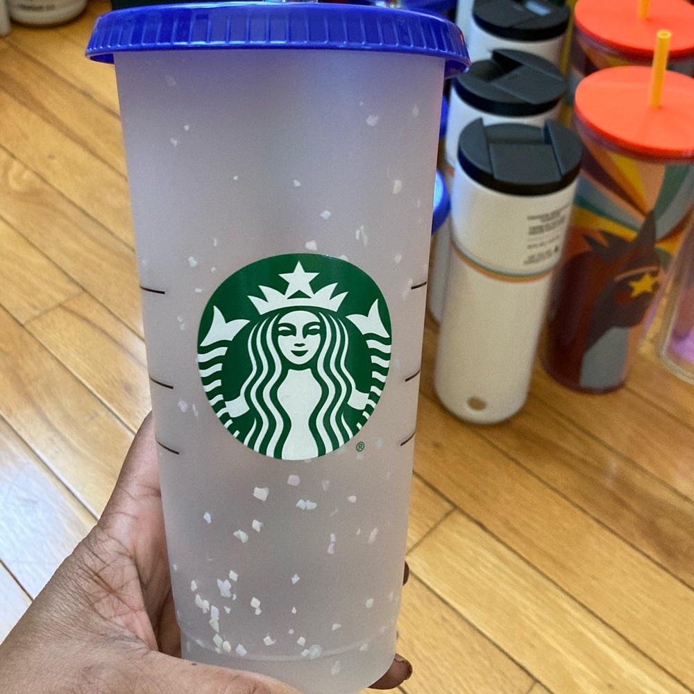 Starbucks confetti color changing cup